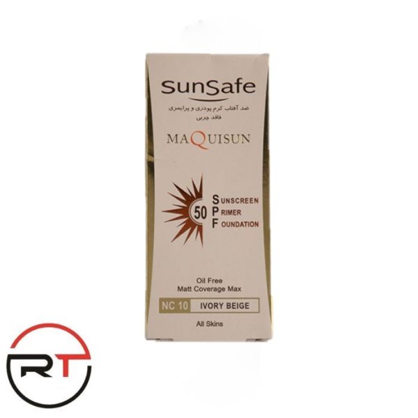 سان سیف ضد آفتاب SPF50 فاقد چربی - بژ عاجی NC10