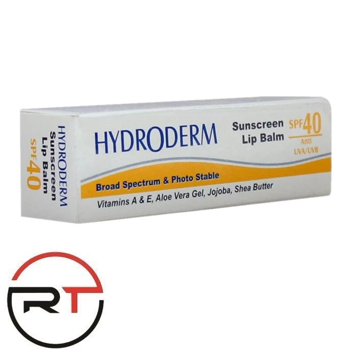 هیدرودرم ضدآفتاب لب SPF 40 -ویتامین A و E (زرد)