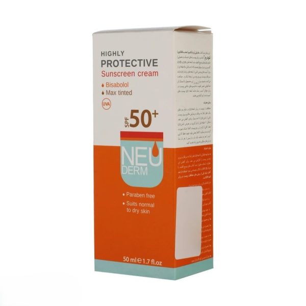 نئودرم ضد آفتاب SPF50 (هایلی) انواع پوست رنگی تیره - Image 4